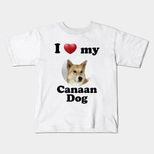 I Love My Canaan Dog Kids T-Shirt